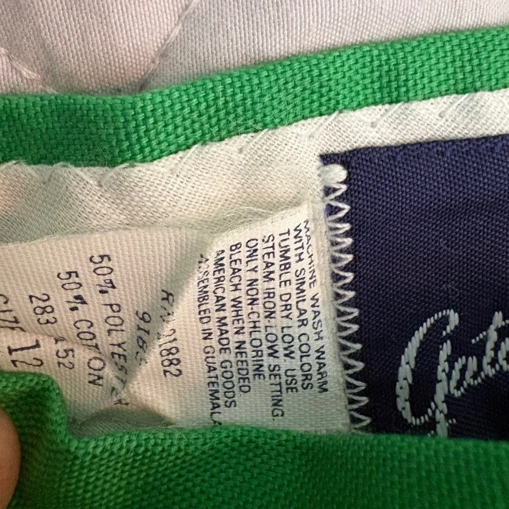 Vintage Gator‎ of Florida Brand Green Pleated Bermuda Resort Wear Shorts sz12